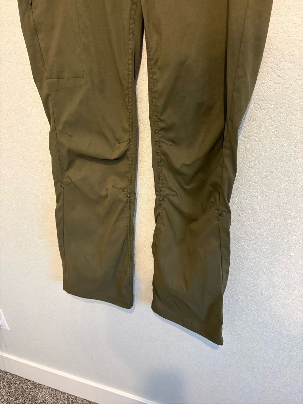 prAna Women’s Hiking Size 12 Olive Green Utility Stretch Pants - Picture 4 of 15